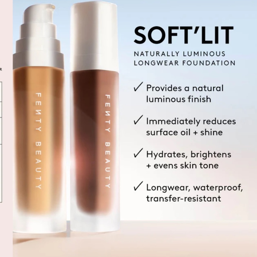 Fenty Beauty Soft Lit Longwear Foundation 445 New in Box - Picture 9 of 9